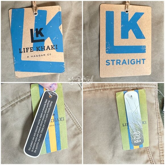 Haggar Life Made Simple NWT Paddox Twill Straight Leg Pants Size 40/32 - Picture 6 of 9